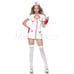 Misbehaving Nurse 4 Pc Wet Look Zip Front Mini Dress Cosplay Costume Set Size ML