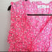 Vineyard Vines -1504 NWOT Oleander Floral Ruffle Popover Pink Floral Blouse L