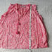 Vineyard Vines -1504 NWOT Oleander Floral Ruffle Popover Pink Floral Blouse L