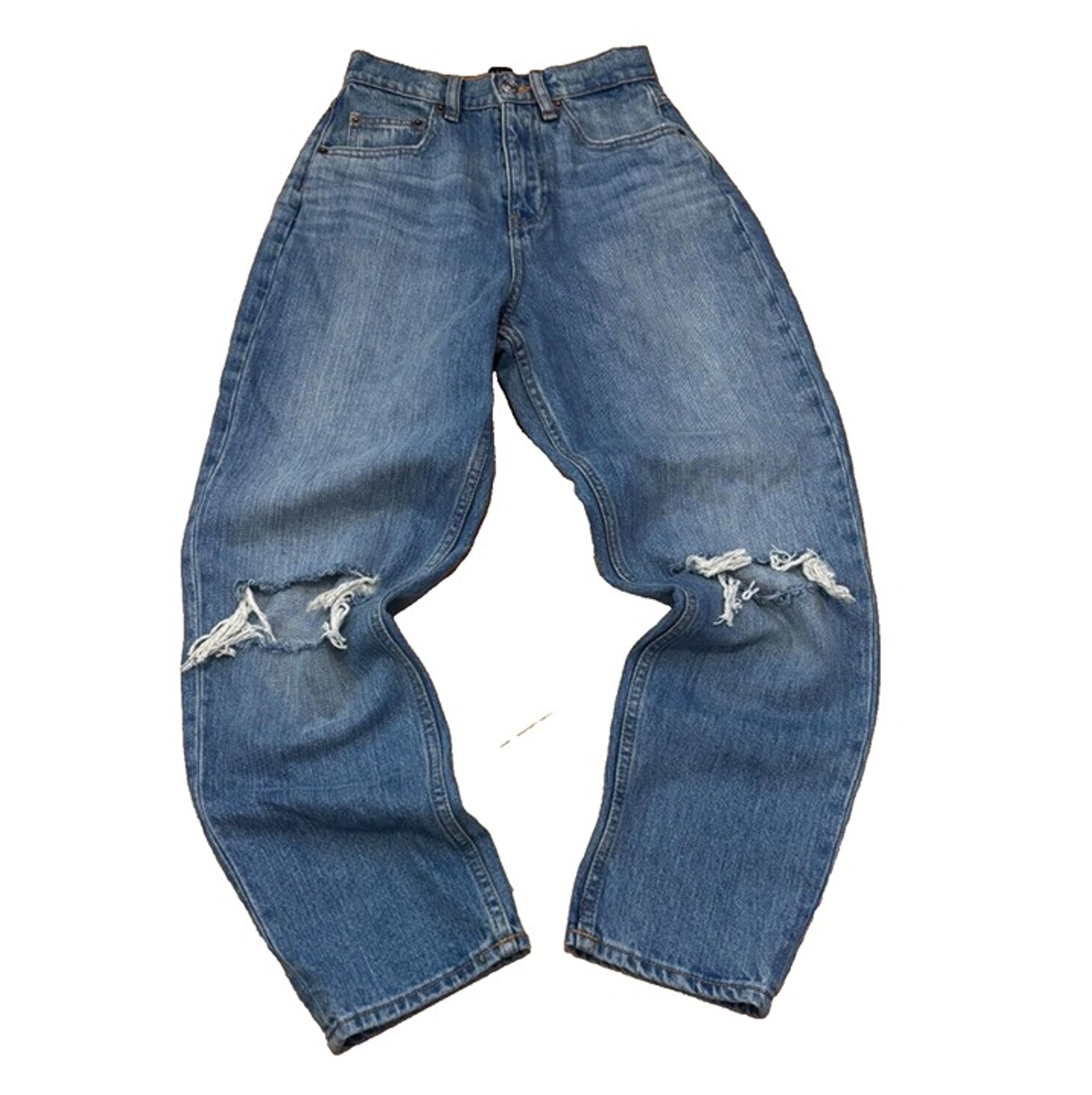 ASOS Petite Distressed Jeans High Waisted Womens Sz 23"