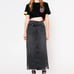 NWT✨ Jackie Cross Over Maxi Skirt in Black Denim SIZE 30 MSRP 265