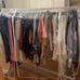 Industrial Grade Z-Base Garment Rack 400lb Load with 62in extra long bar