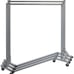 Industrial Grade Z-Base Garment Rack 400lb Load with 62in extra long bar