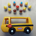 Vintage Little Tikes School Bus with 11 Little Tikes Figures, fair used cond.
