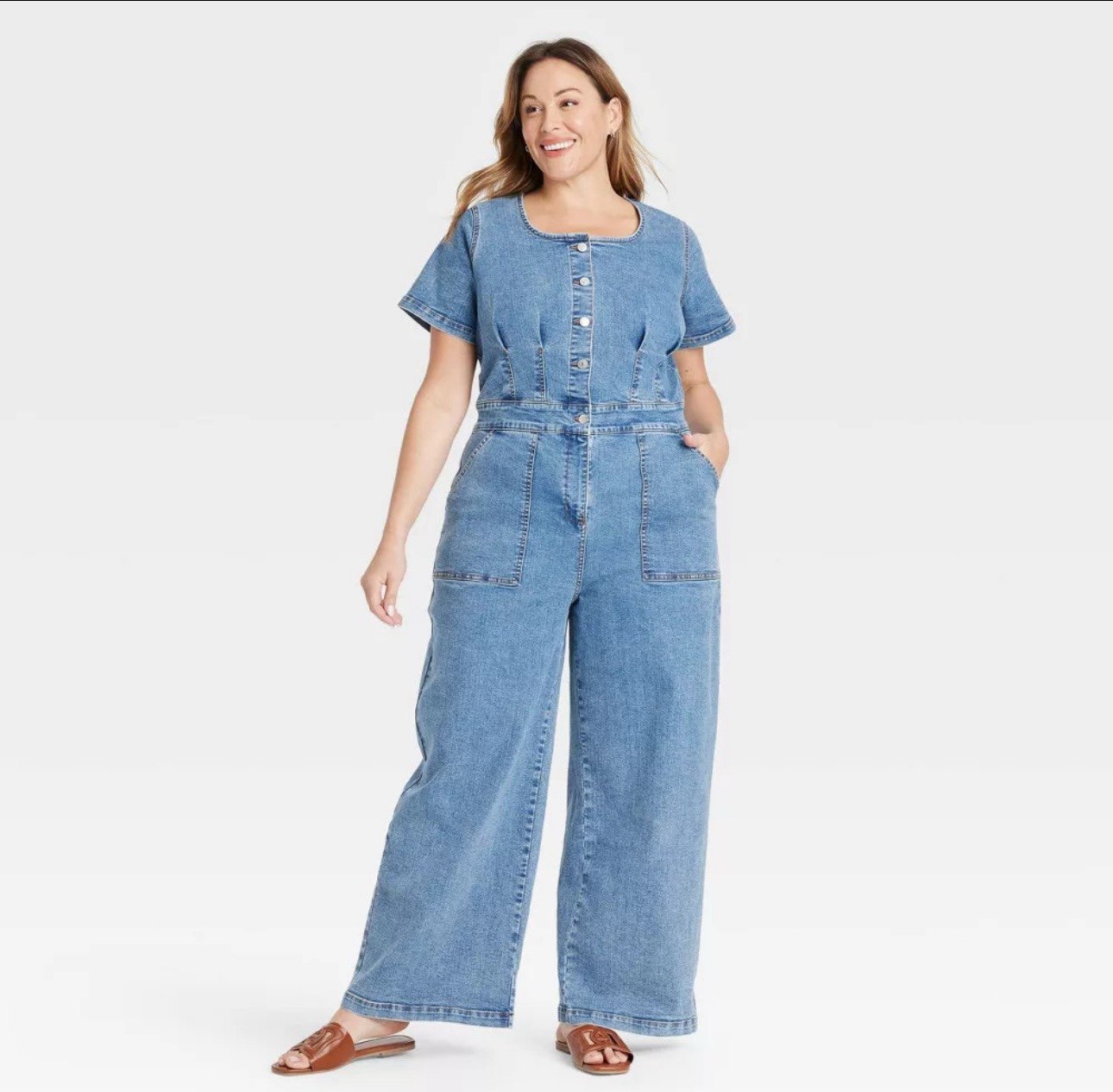 Ava &Viv denim jumpsuit NWT size 26