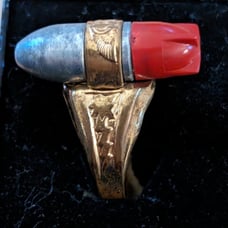 1947 LONE RANGER ATOMIC BOMB RING Kix Cereal & radio Premium mc1