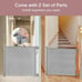 Retractable Safety Baby Pet Gate Child Extra Wide Stairs 41 71 Indoor Outdoor