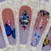 XXL Butterfly Swarovski Press On Set