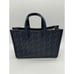 MICHAEL KORS Gigi logo coated canvas large tote grab crossbody bag- Admiral blue