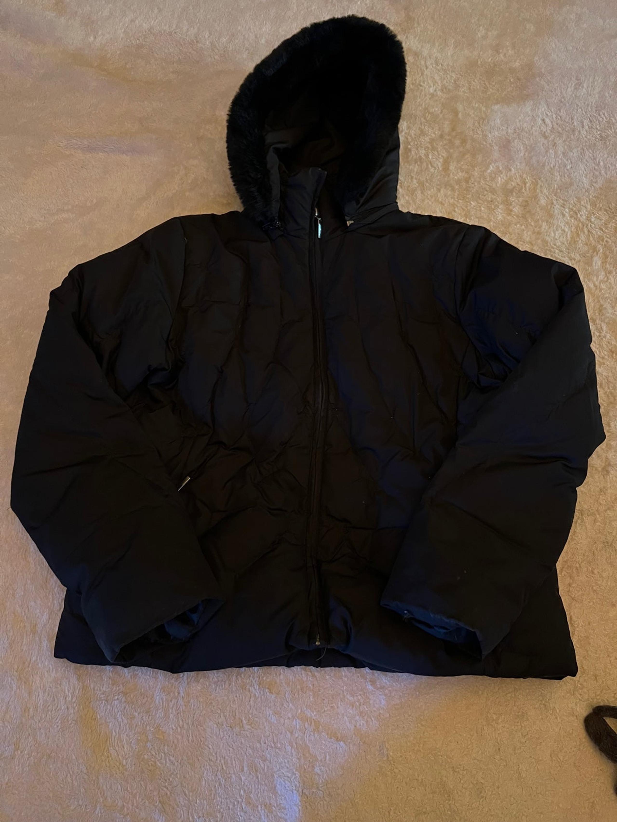 A.N.A Down Puffer Jacket Coat-Black