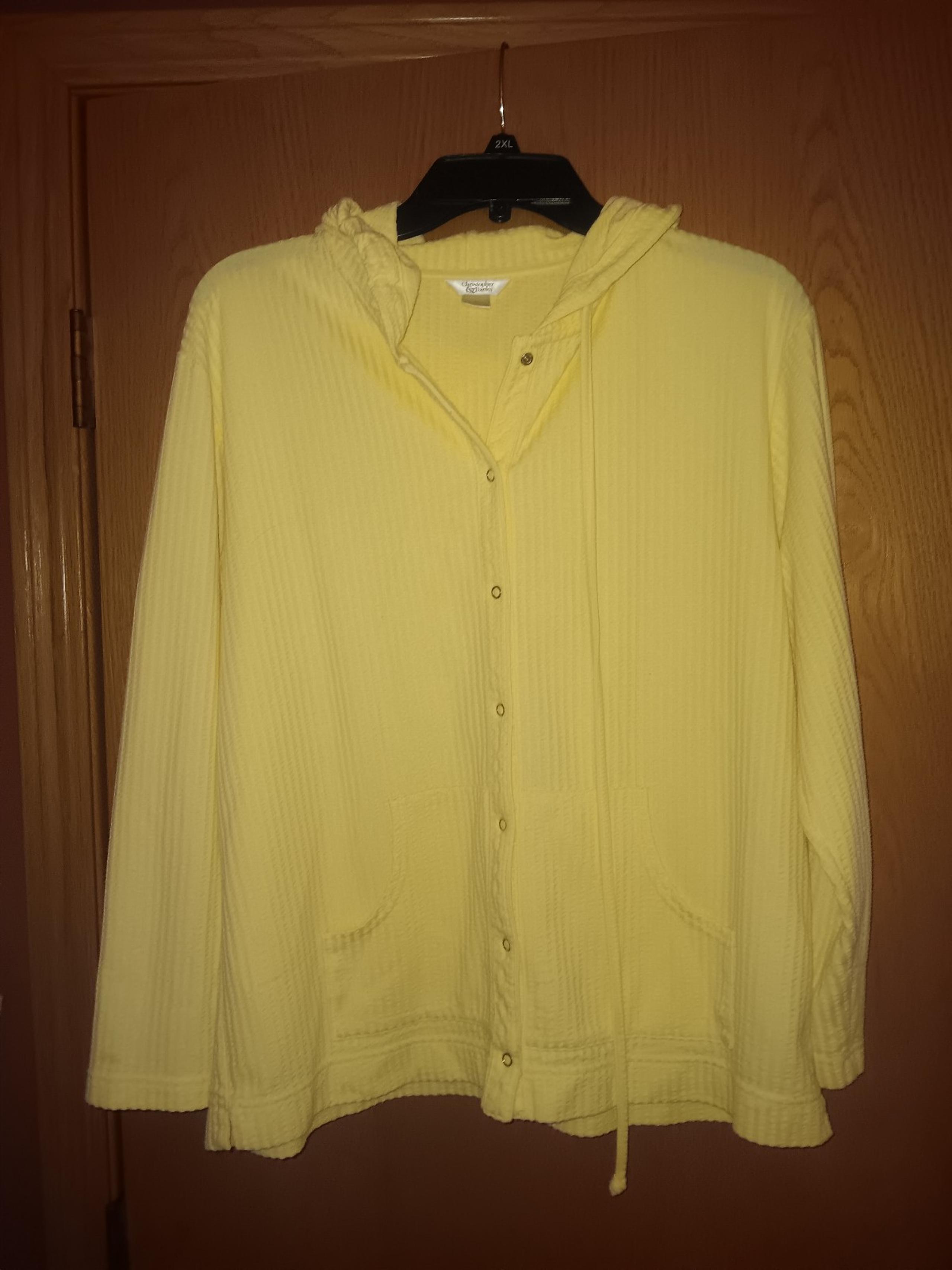 Women's size large,  Christopher and Banks snap front jacket