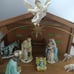 Mid Century Paper Mache Nativity Set Original Manager 14 Pieces made in Japan