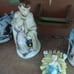Mid Century Paper Mache Nativity Set Original Manager 14 Pieces made in Japan