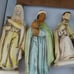 Mid Century Paper Mache Nativity Set Original Manager 14 Pieces made in Japan