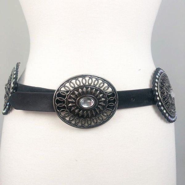 BOHO Crystal Stone Medallion Belt