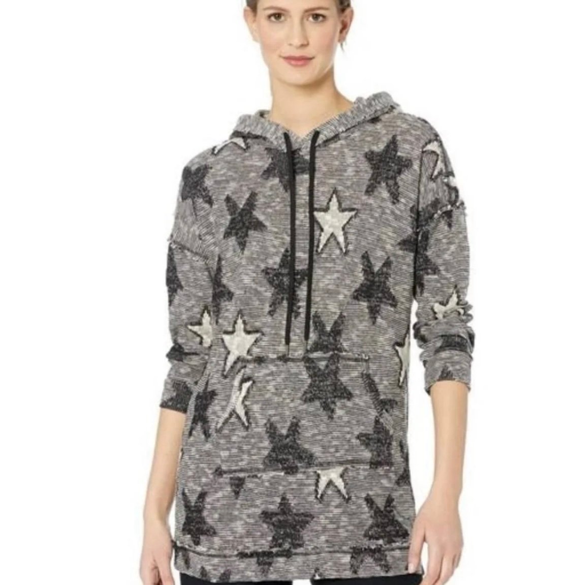 Splendid Stargazer Hooded Stargazer Sweater Tunic Sz Medium