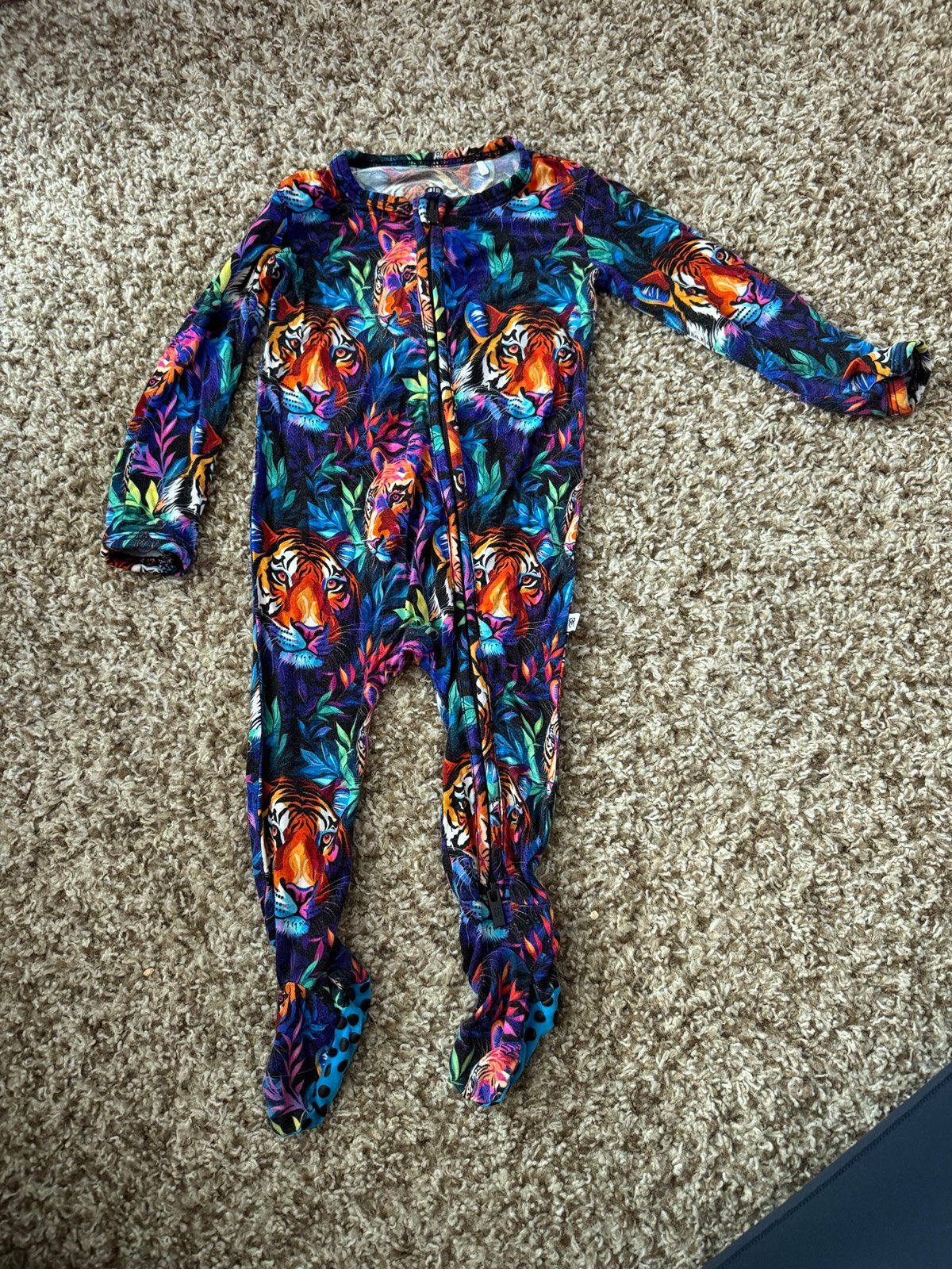 Bums and Roses footed pajamas