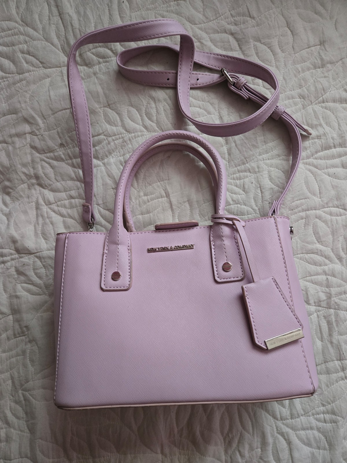 New york and company light purple handbag