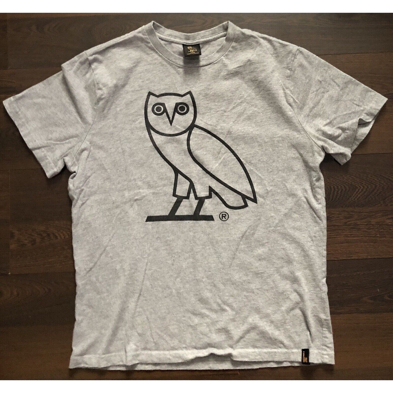 October's Very Own Owl T-shirt Men Large Gray