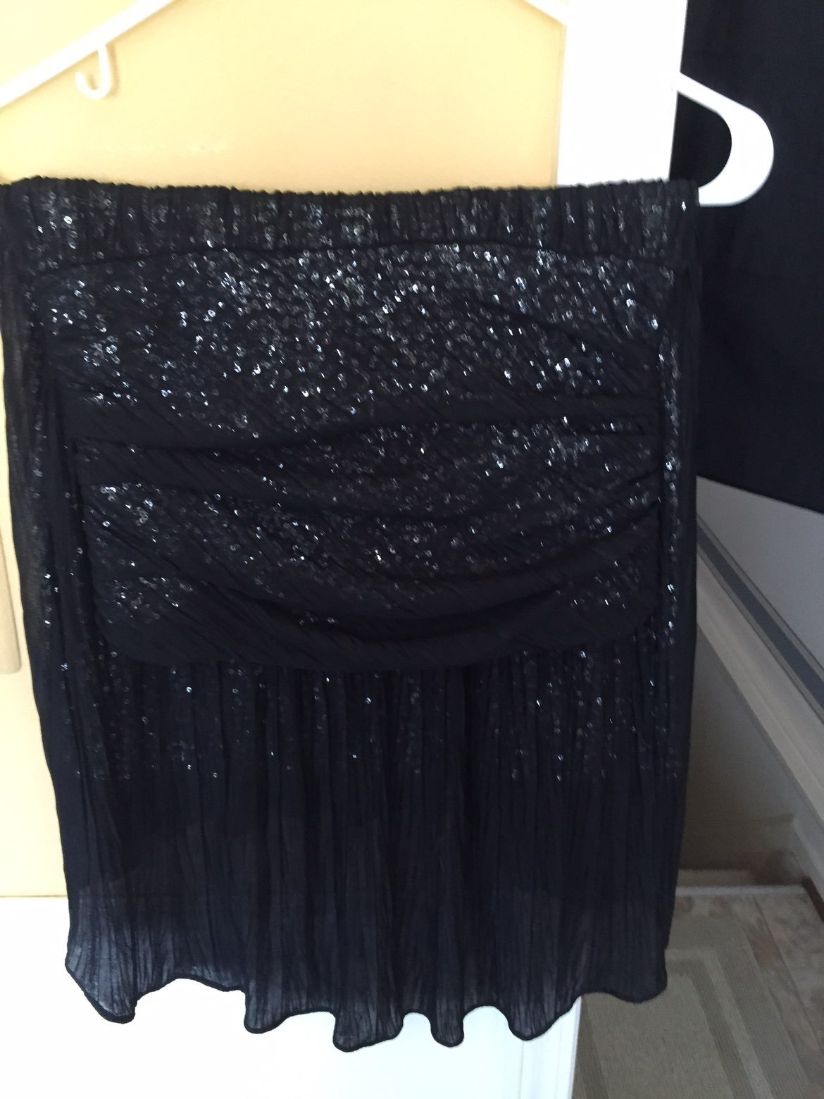 Strapless Sequin High Low Dress