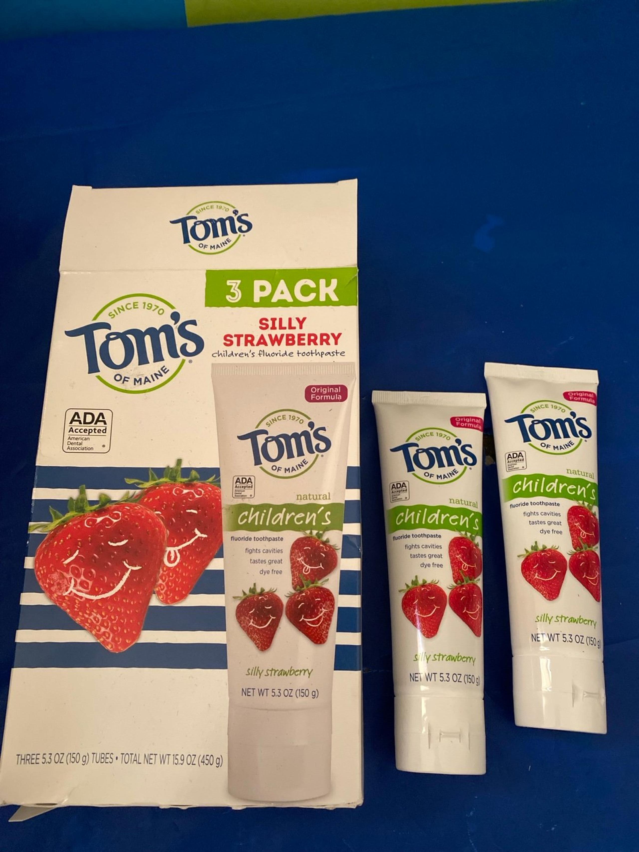 Toms Toothpaste 2 containers New unopened not 3