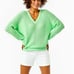 Lilly Pulitzer Kasmina V-Neck Sweater Patina Green Size S New