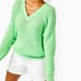 Lilly Pulitzer Kasmina V-Neck Sweater Patina Green Size S New
