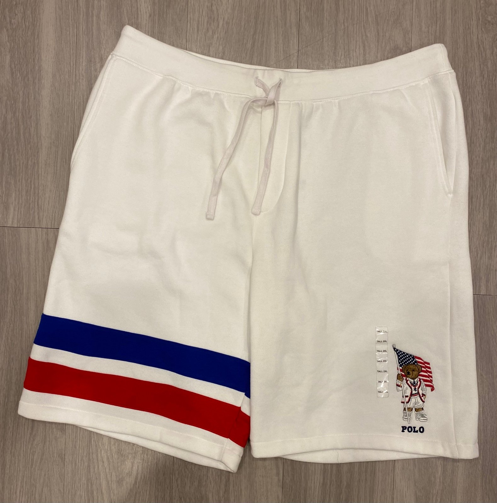 POLO RALPH LAUREN Men's Big & Tall 2XLt Polo Bear Fleece Shorts New! NWT 90
