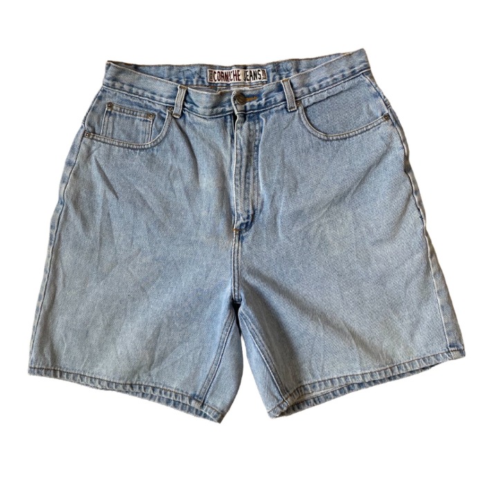 Vintage Corniche Jeans Light Wash High Rise Mom Jean Shorts