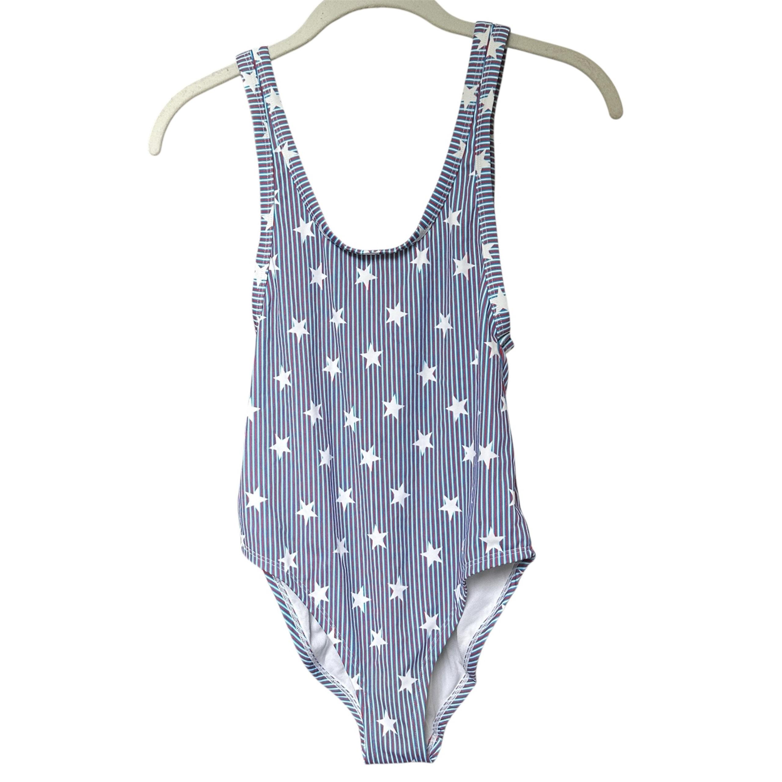 NWOT Out From Under Urban Outfitters Patriotic Stripe One Piece Swimsuit Size S
