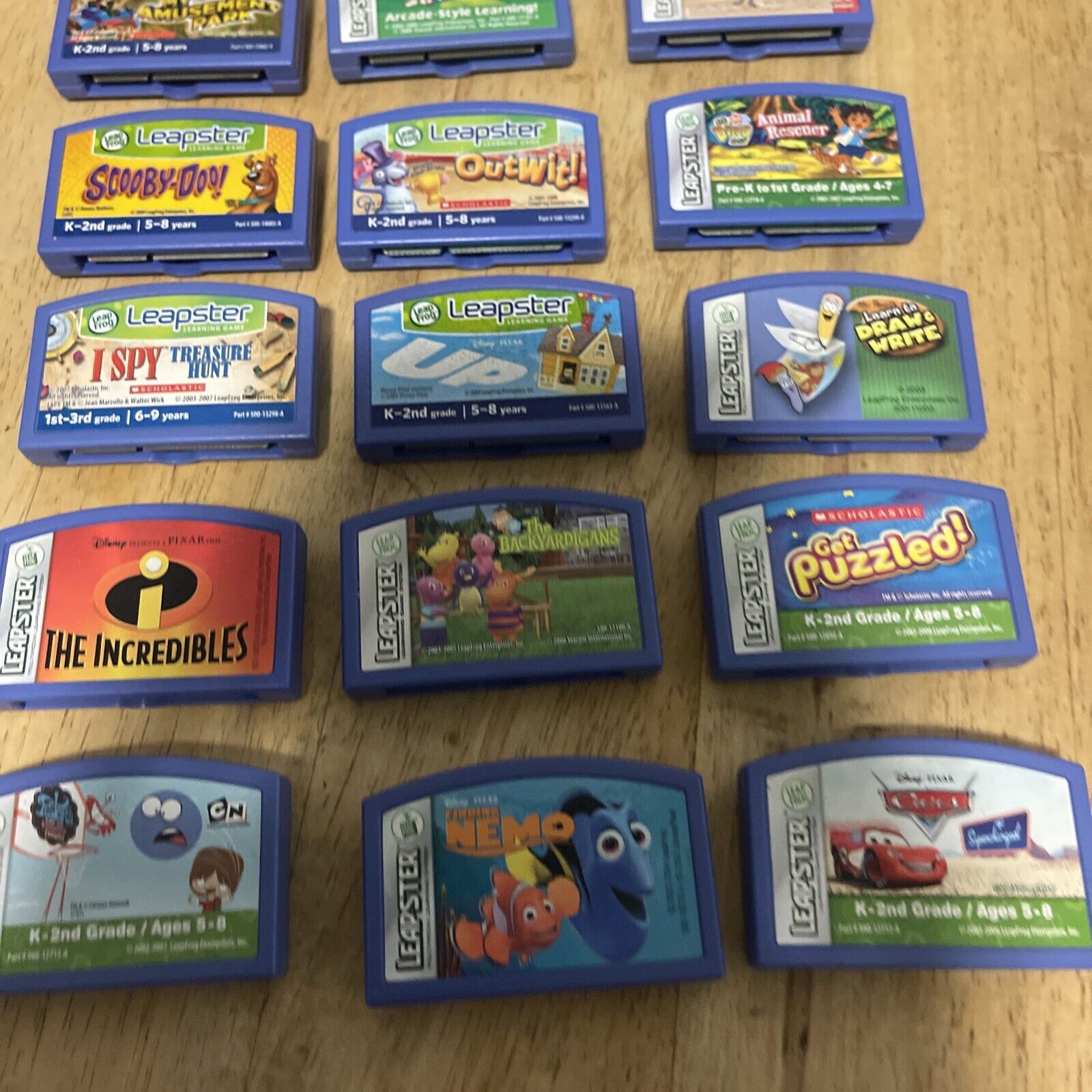 Leap Frog Leapfrog Leapster Game Cartridges Lot 15