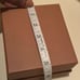 Louis Vuitton LV Square Gift Box Brown Textured Lift Lid Luxury Storage Display