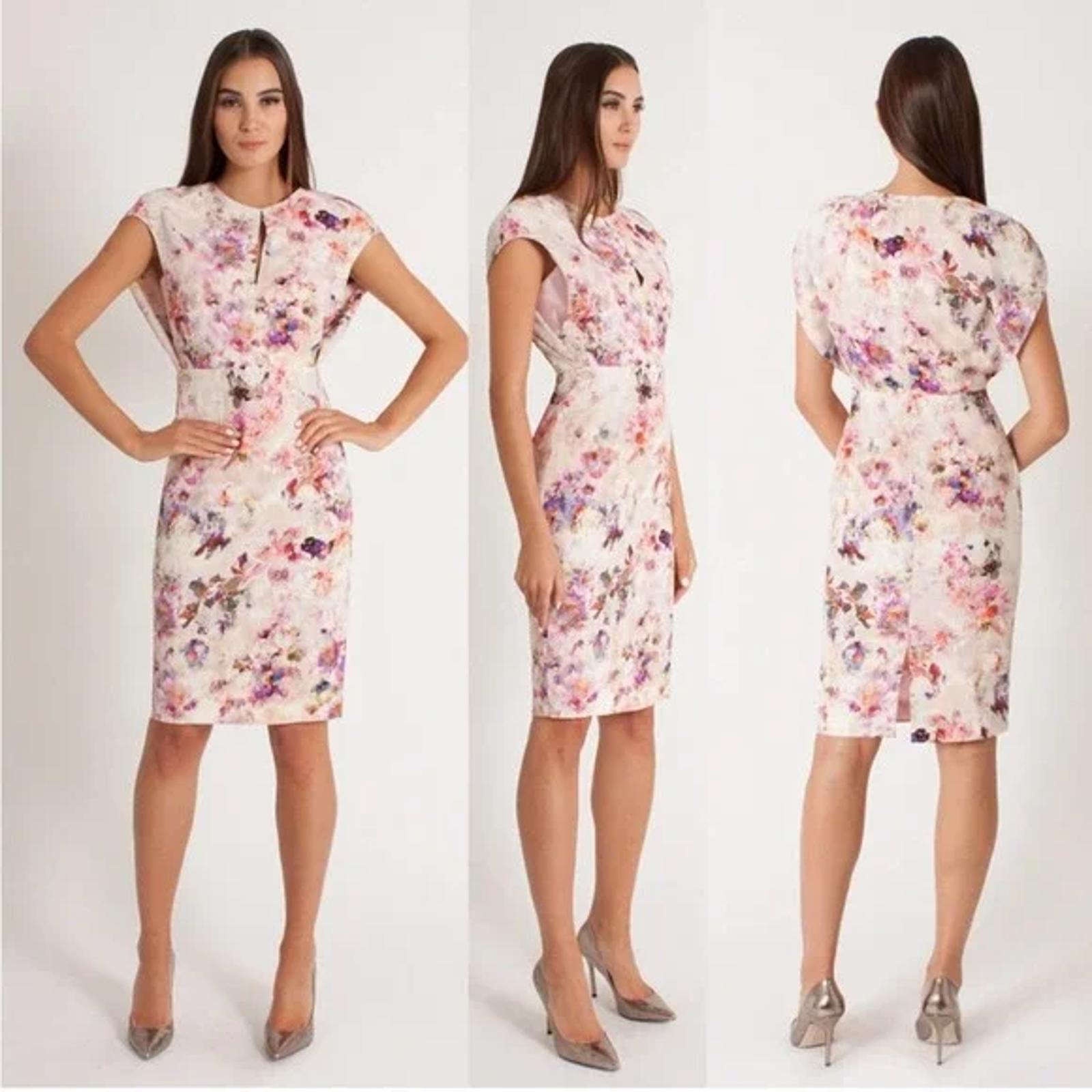 Black Halo Yoomi Watercolor Sheath - Dress Size 2 - NWOT