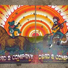Dead & Company SPAC 2023 Poster Saratoga Springs NY Cut Set Ed. Of 100 Signed