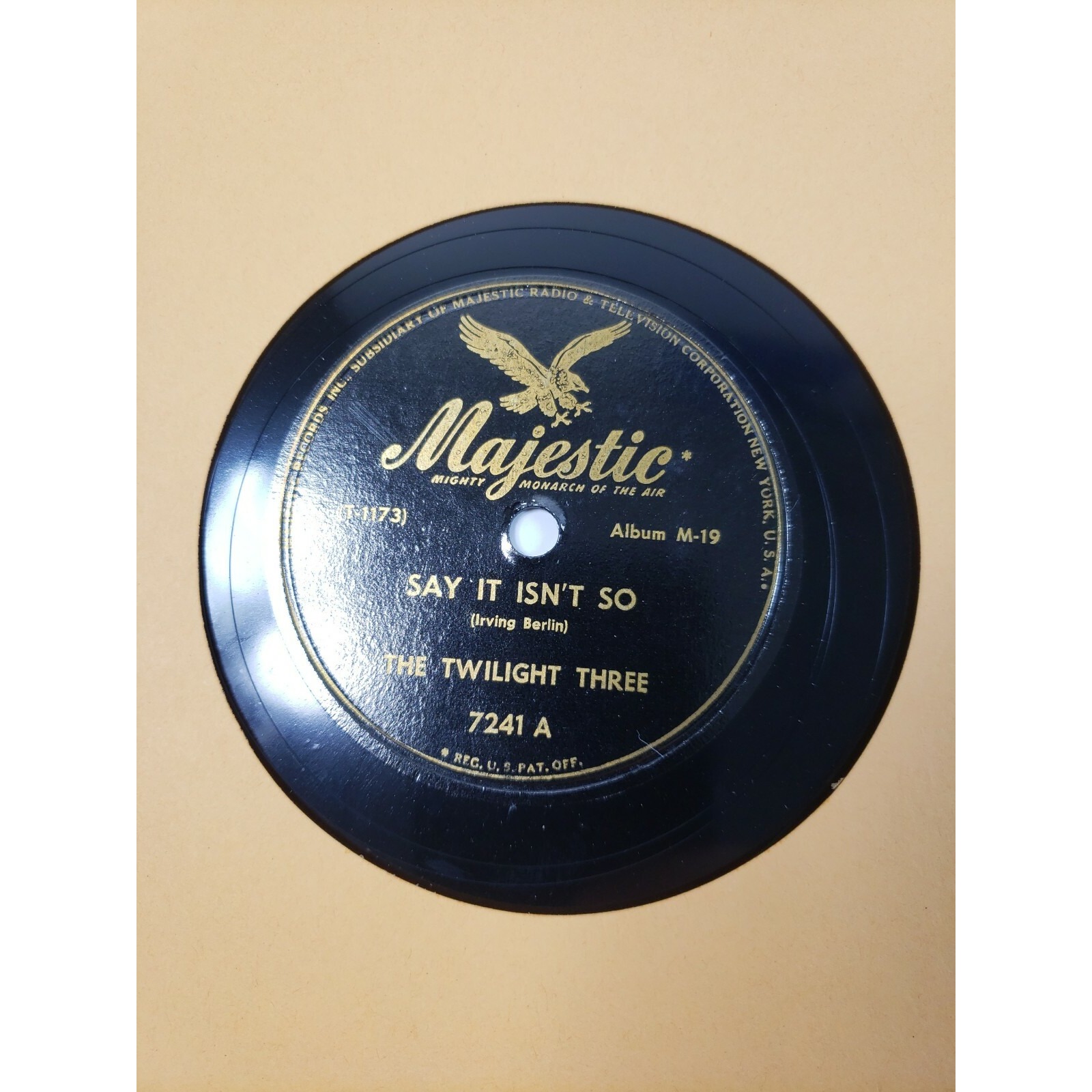 The Twilight Three - Majestic - Say It Isn't So / You And The Night And Music C3