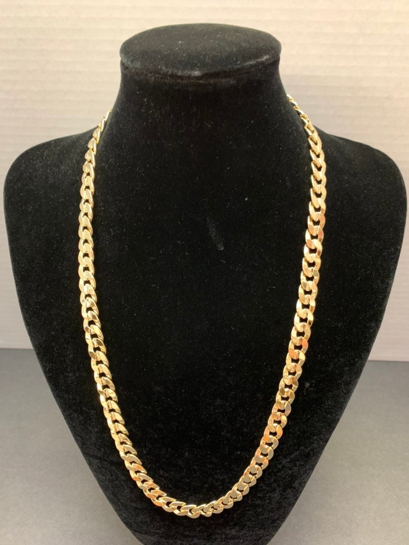 24 Cuban Necklace 14K Gold Plated