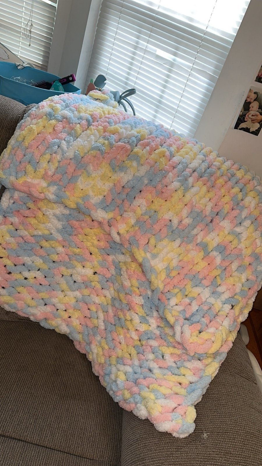 Handmade chunky blanket