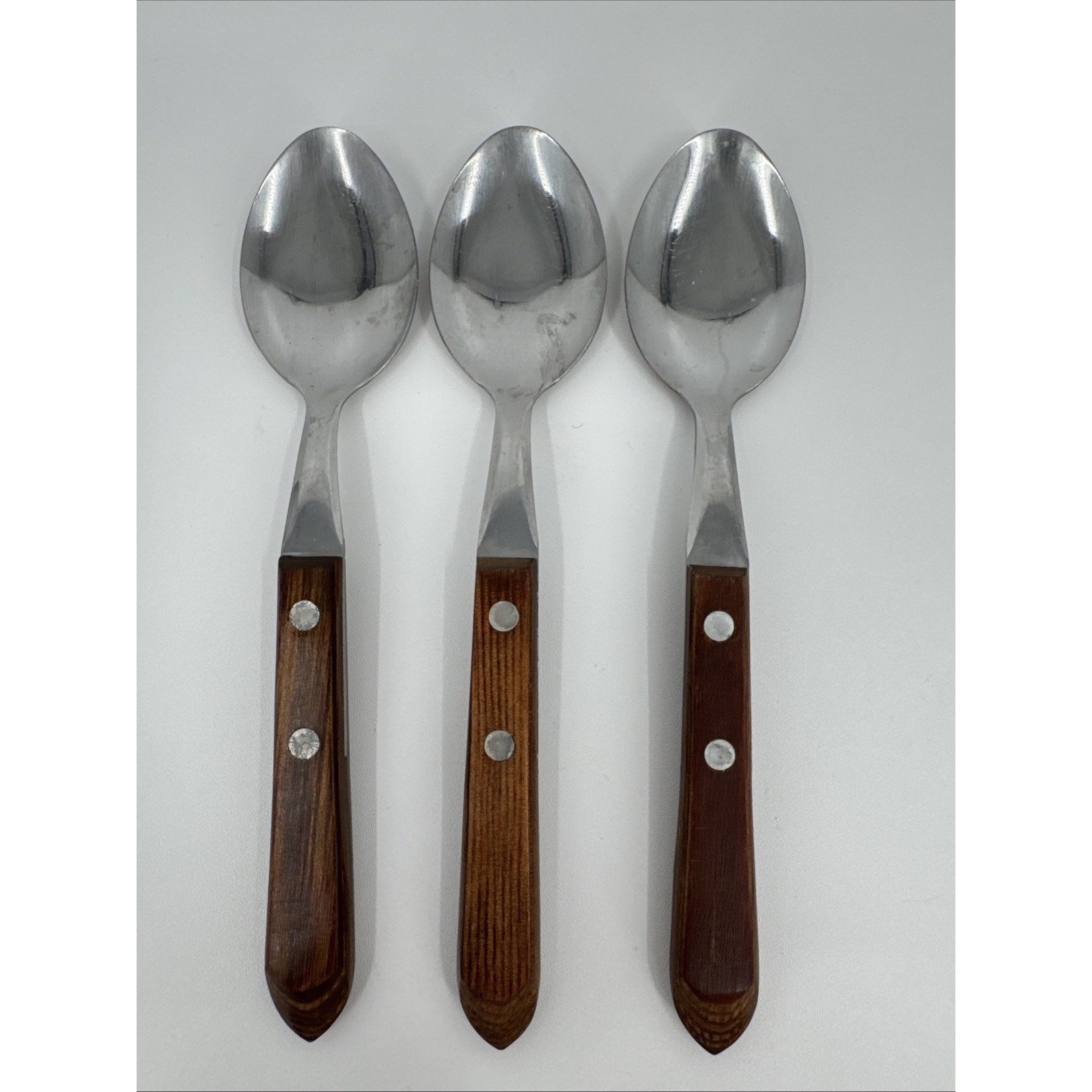 VTG Washington Forge Spoons WF Brazil Wood Handle Stainless Steel 3