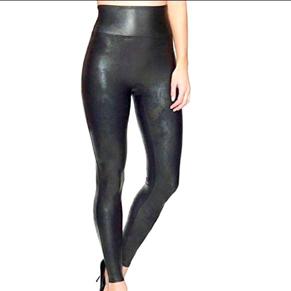 Assets By Spanx Red Hot Label Shiny Textured Metallic Faux ...