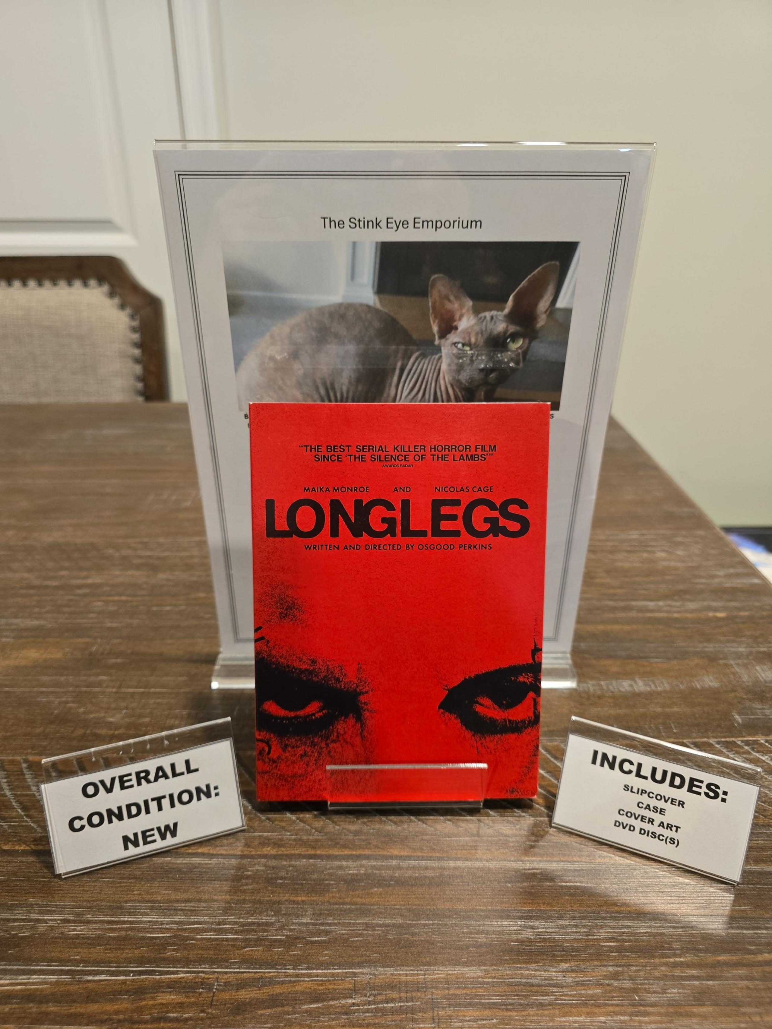 Longlegs 1 Disc Slipcover Edition on DVD 2024 - AAJBU