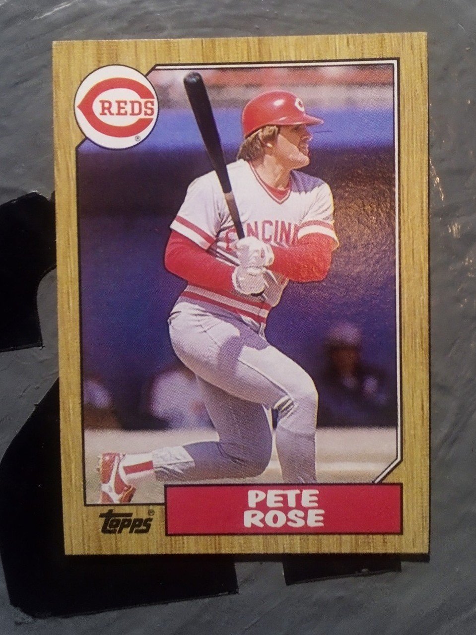 1987 Topps Pete Rose error card 73-74 overlap