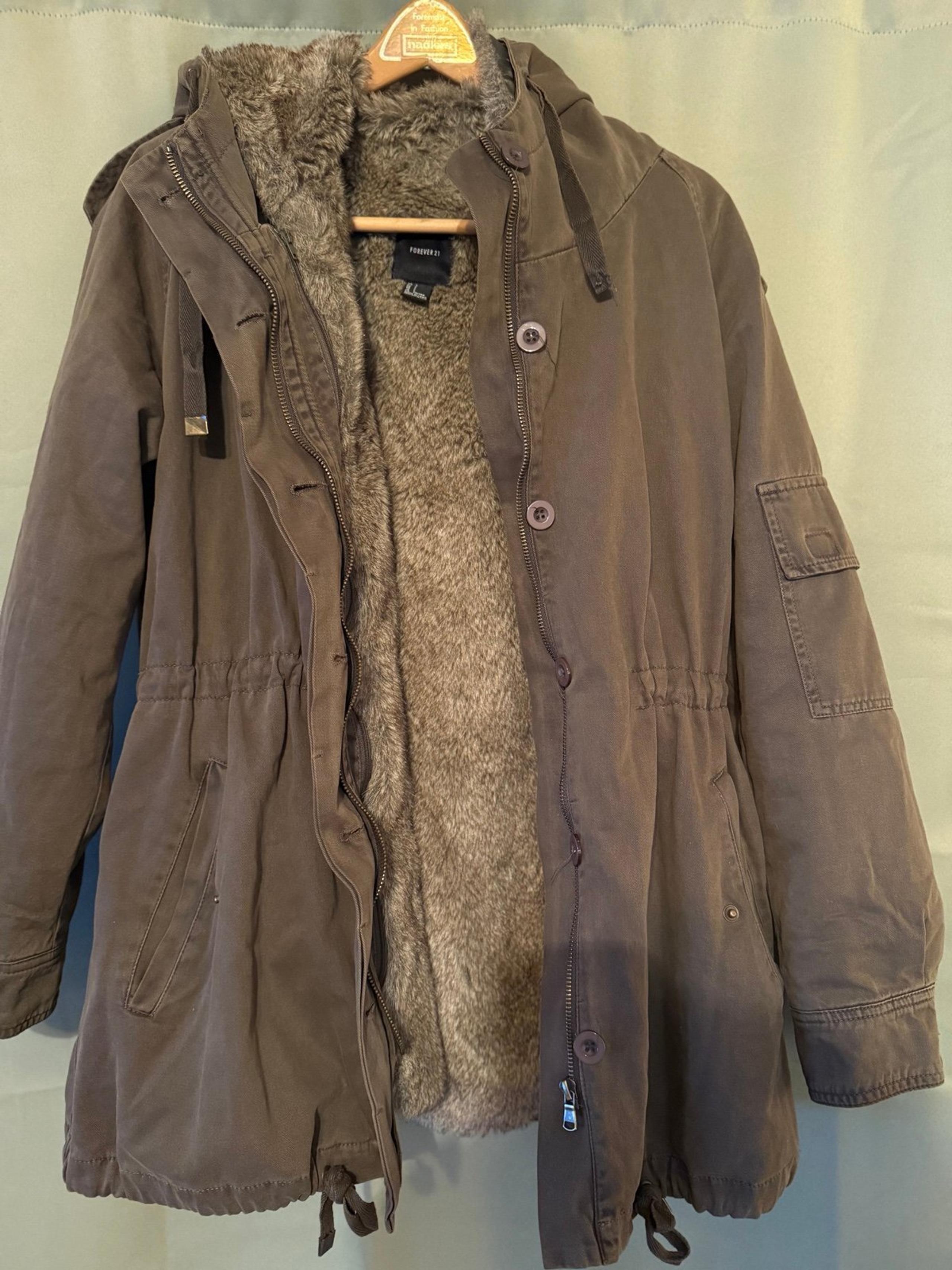 Womans Forever 21 hooded winter coat