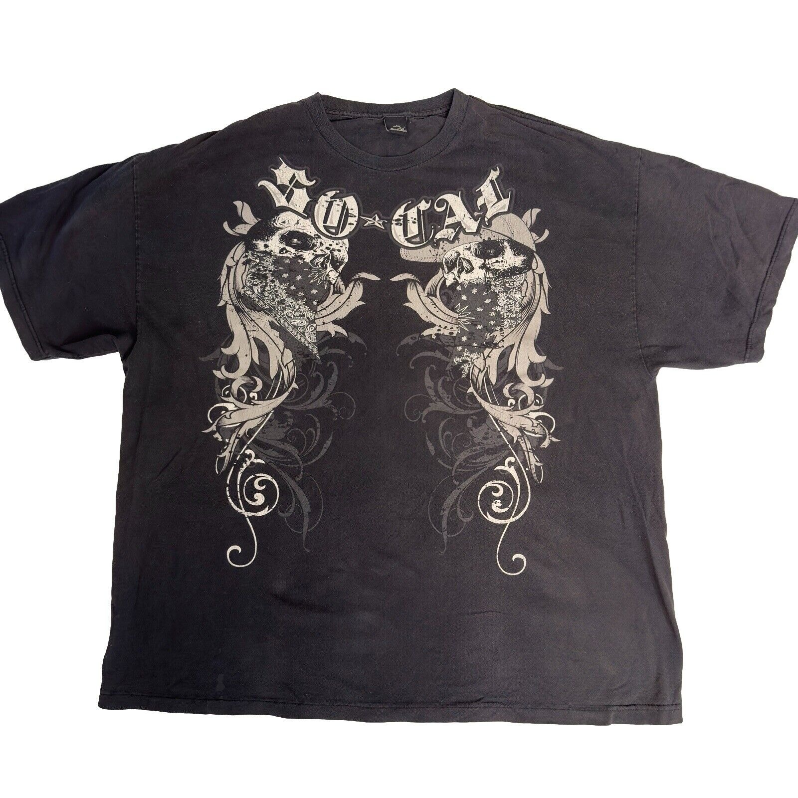 Vintage Y2K No Fear So Cal T-Shirt Men's Size 3XL Black