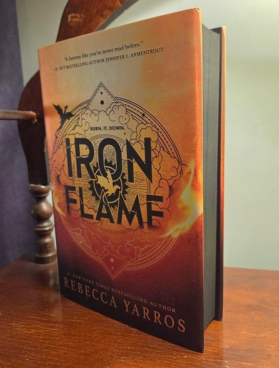 Iron Flame by Rebecca Yarros 1st Edition/1st Printing with Sprayed Edges