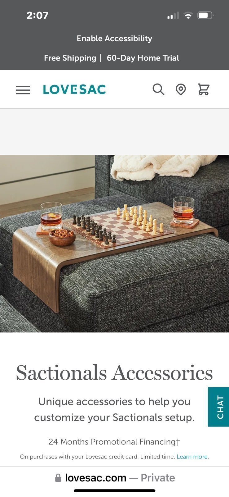 Lovesac Style Ottoman Table
