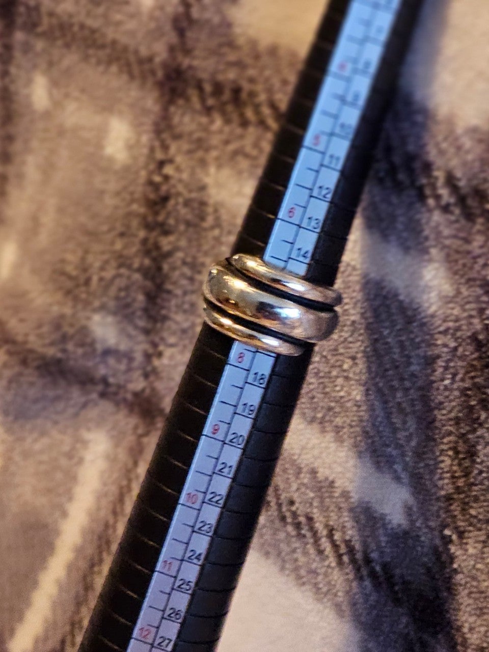 Retired and rare James Avery Wide Triple Wrap Around Dome Ring