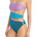 Baobab Isla Color Blocked Strapless One Piece Swimsuit