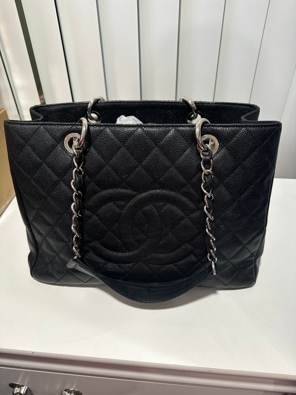 Chanel GST in black caviar leather