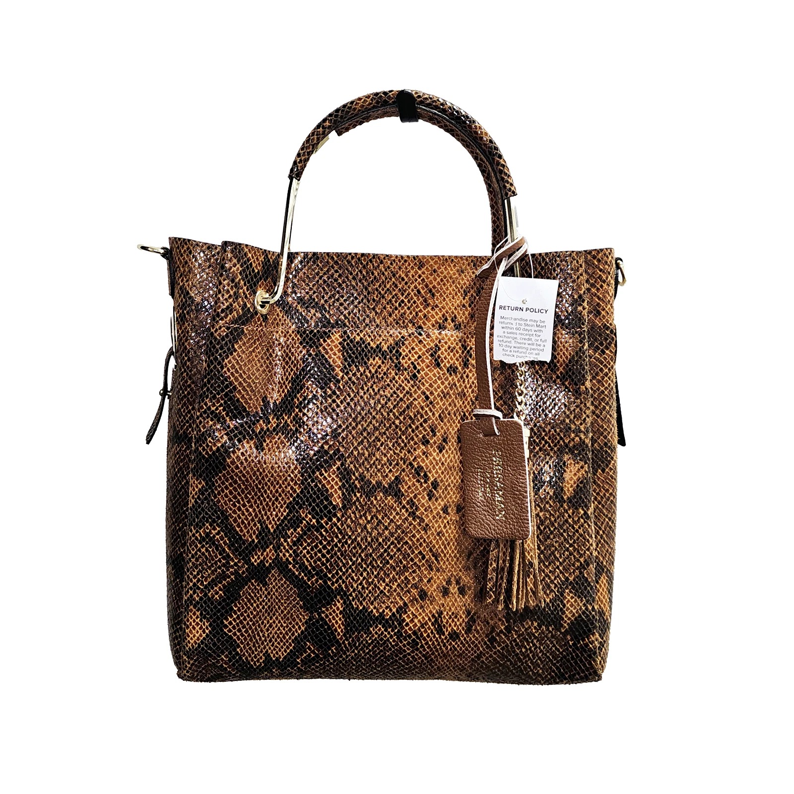 ✨ Persaman NY ✨ Snake Print Leather Tote, Made in ITALY, Exotic Luxury NWT