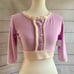 Pastiche Jeans x Free People Jules Terry Crop Top. NWT. Medium. Lavender/ White.